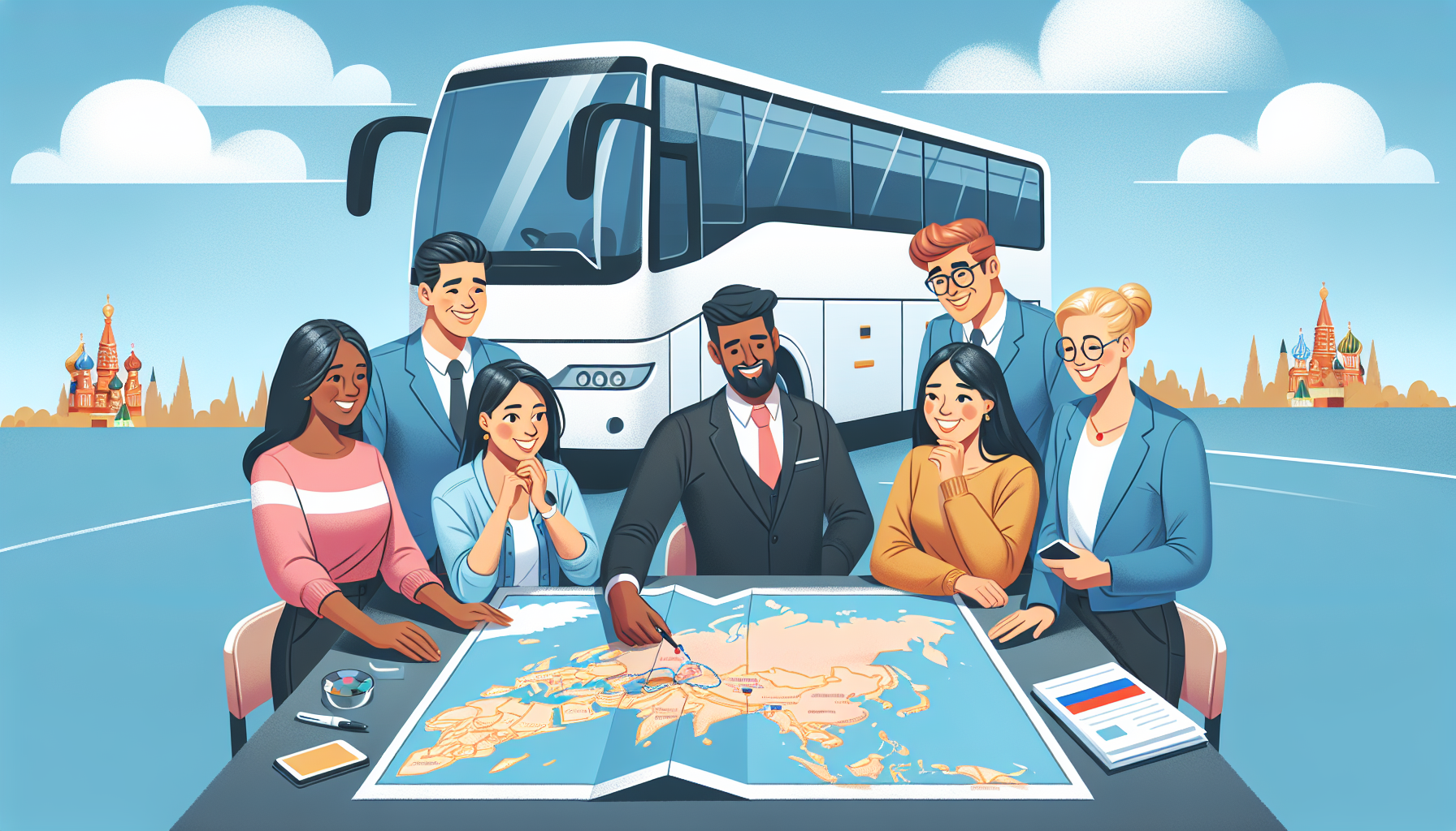 Ключевые моменты аренды автобуса с водителем для поездок по России